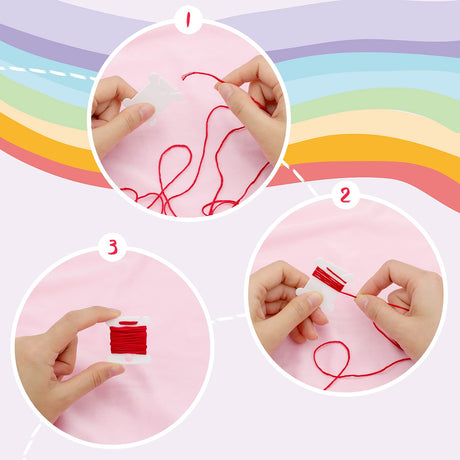Embroidery Floss Bobbins, 128 Pcs Embroidery Floss Organizer, Plastic Embroidery Thread Cards for Cross Stitch Thread Holder Sewing Storage(White) MUZHI