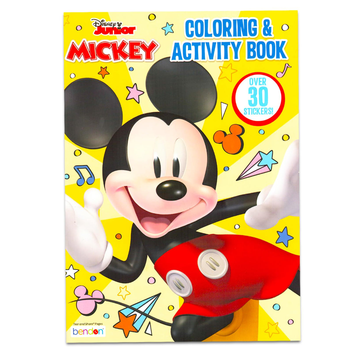 Mickey Mouse Coloring Books for Kids Ages 2-4 - Bundle with Mickey Activity Book with 200+ Stickers Plus Mickey Coloring Pages, More | Mickey Activity Book Toddler Disney