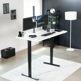 VIVO Universal 60 x 30 inch Table Top for Standard and Sit to Stand Height Adjustable Home and Office Desk Frames, White Desktop, DESK-TOP60-30W VIVO