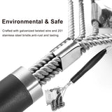 GRILLART Grill Brush and Scraper Bristle Free - Safe BBQ Brush for Grill -Stainless Grill Grate Cleaner - Safe Grill Accessories for Porcelain/Weber Gas/Charcoal Grill - Gifts for Grill Wizard/Men/Dad Weetiee