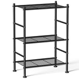 Abiglifty Storage Shelves, 3-Tier Metal Shelving, Wire Shelving with Adjustable Leveling Feet, Shelf Organizer for Bathroom, Closet, Garage Abiglifty