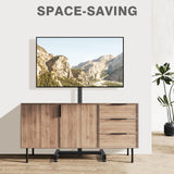 TVON TV Floor Stand for 13-50 inch LCD LED Flat/Curved Panel Screen TVs up to 44 lbs, Height Adjustable TV Stand Mount with VESA 200x200, Portable TV Stand for Bedroom, Dorm Room, Office TVON