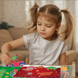 Vloso Christmas Fun Foil Art Kit for Kids,No Mess Art Creative Activity Travel Art and Crafts for Kids,Christmas Gifts Crafts for Girls&Boys Ages 4, 5, 6, 7, 8, 9(Christmas) Vloso