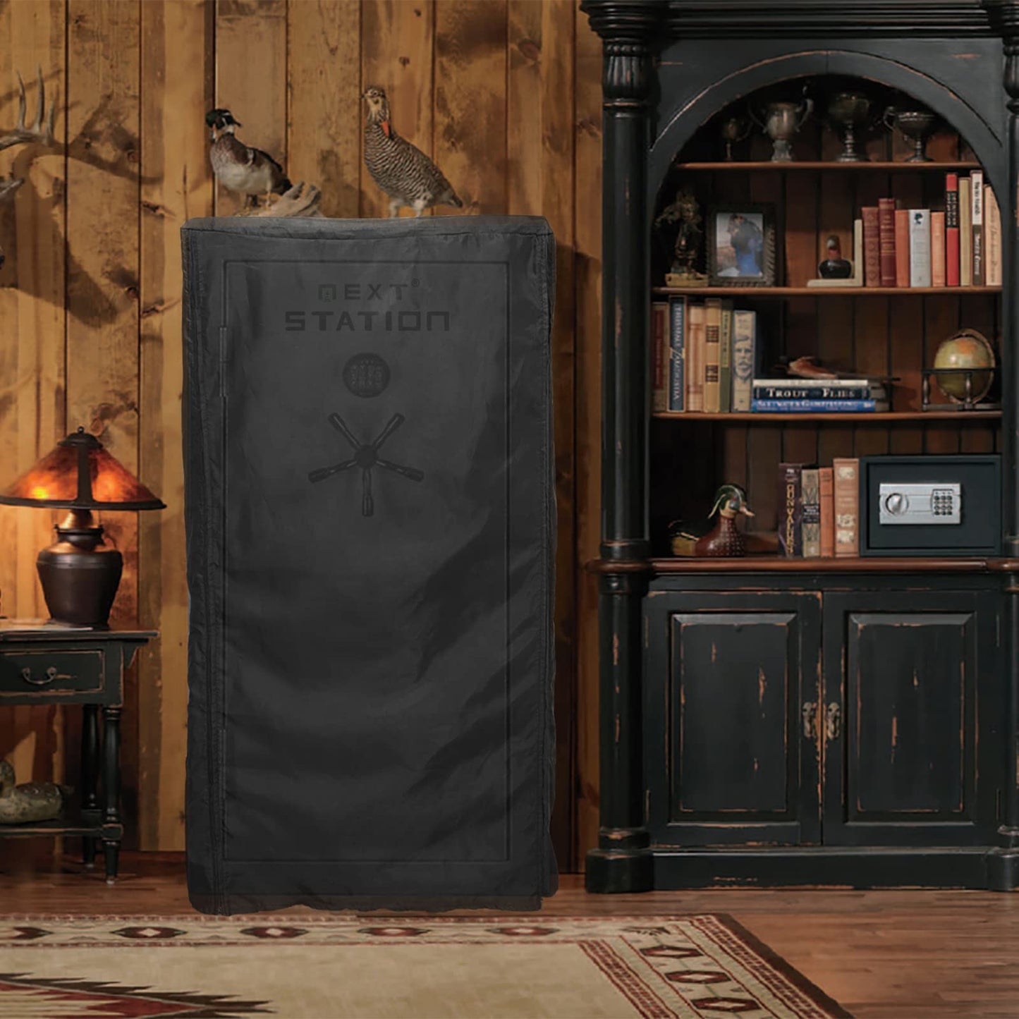 NEXT STATION Gun Safe Cover,Premium Quality Fabric Gun Safe Cover Up and Protector to Protect Gun Safes from Dust and Keep them Concealed from Sight (60H*36.5W*29D)