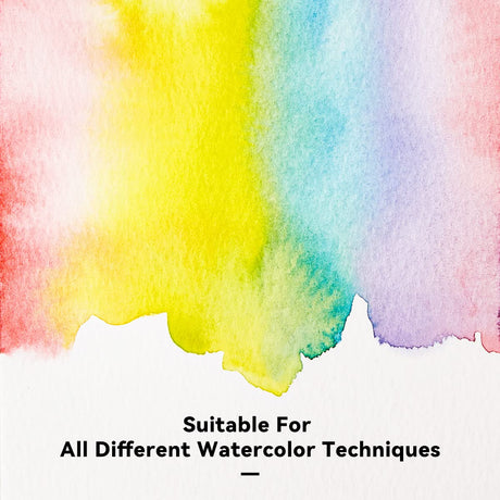 Paul Rubens Watercolor Paper, Cold Press Watercolor Journal,50% Cotton 140 lb/300gsm 20 Sheets 5.2’’ x 3.8’’ Travel Art Journal for Beginners and Artists Paul Rubens