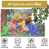 60 Piece Jigsaw Puzzles for Kids Ages 4-8 Winnie The Pooh Puzzle- Family Game Reduced Pressure Toy Gift for Children (2500) DPLEFO
