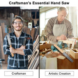 Frocopo Hand Saw Woodworking Tools, 6-Inch Pull Saw, Flexible Double-Edge Blade 17/11 TPI, Japanese Flush Cut for DIY Craft, Non-Slip Wood Handle, Sharp & Lightweight for Woodworking and Garden Trim Frocopo