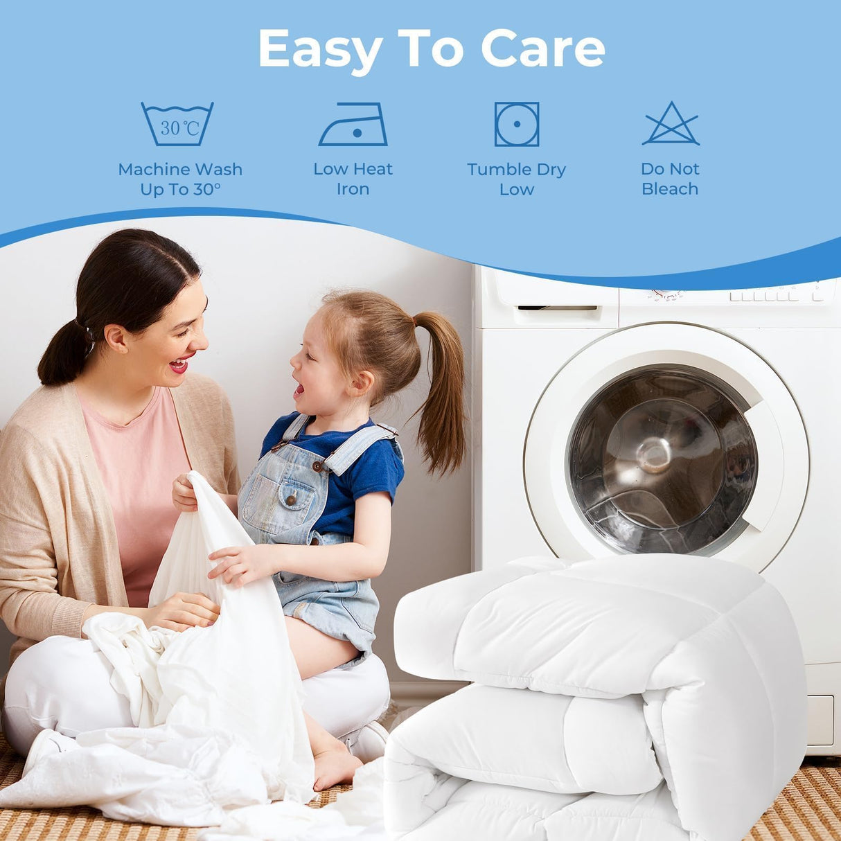 YUGYVOB Queen Mattress Topper -600GSM Extra Thick Cooling & Breathable Mattress Pad with Deep Pocket 8"-21" & Soft Down Alternative Filling, White YUGYVOB