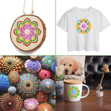 36 Pack Mandala Stencils (3.6x3.6 Inch) Mandala Dotting Painting Template Stencil Set for Painting Perfect for DIY Painting Art Projects Wood Wall Floor Fabric Furniture Tile Christmas Gift (Reusable) TTSAM