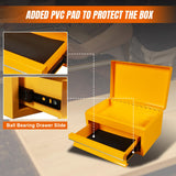 Torin APBT701YB 10" Mini Portable Steel Tool Box with Drawer for Home, Garage or Workbench, Yellow Torin