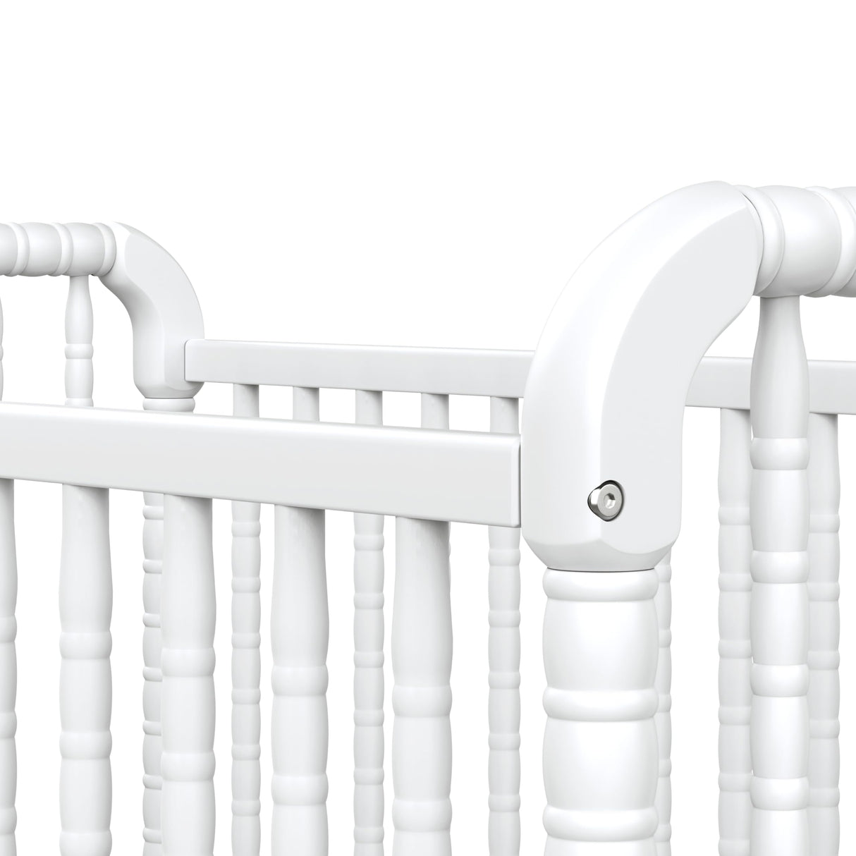 DaVinci Jenny Lind 3-in-1 Convertible Crib in White, Removable Wheels, Greenguard Gold (Mattress Not Included) DaVinci