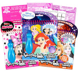 Disney Princess Paint with Water Super Set for Girls Kids Bundle ~ 3 Deluxe Paint Books with Water Surprise Brushes (Featuring Disney Princess, Disney Frozen, and Minnie Mouse) Disney