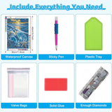 Beach Diamond Painting Kits for Adults - Beach Diamond Art for Adult, Seashell Gem Painting Crafts Kits Gift, DIY 5D Gem Art Seashell Perfect for Home Wall Decor Gifts (16x12 inch) xackcme