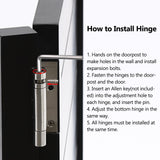 Swinging Door, Swing Half Door 3 Spring Hinges, Cafe Saloon Doors Swinging for Hallway Kitchen Bar Pub Entrance Partition, 35.4x35.4inch / Black DouSeiAi