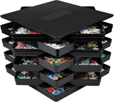 8 Sorting Trays for Jigsaw Puzzles - Fit Up to 2000 Pieces, 8"X8" Accessories, Stacking Trays - Gift for Puzzlers (Black) WISHDIAM