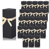 Qilery 24 Pcs Gift Boxes for Sublimation Tumblers Gift Box with Ribbon for 12oz, 20oz, 30oz Heat Press Sublimation Blanks Tumblers Skinny Tumbler Gift Boxes for Shipping Wrapping (Black) Qilery