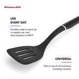 KitchenAid Classic Slotted Turner, One Size, Black 2, 13.66-Inch KitchenAid