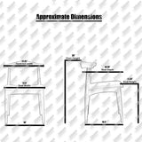 2xhome Set of 2 Contemporary Farmhouse Real Solid Wood Cushion Seat Dining Chairs Elbow Side Chair (Natural) 2xhome