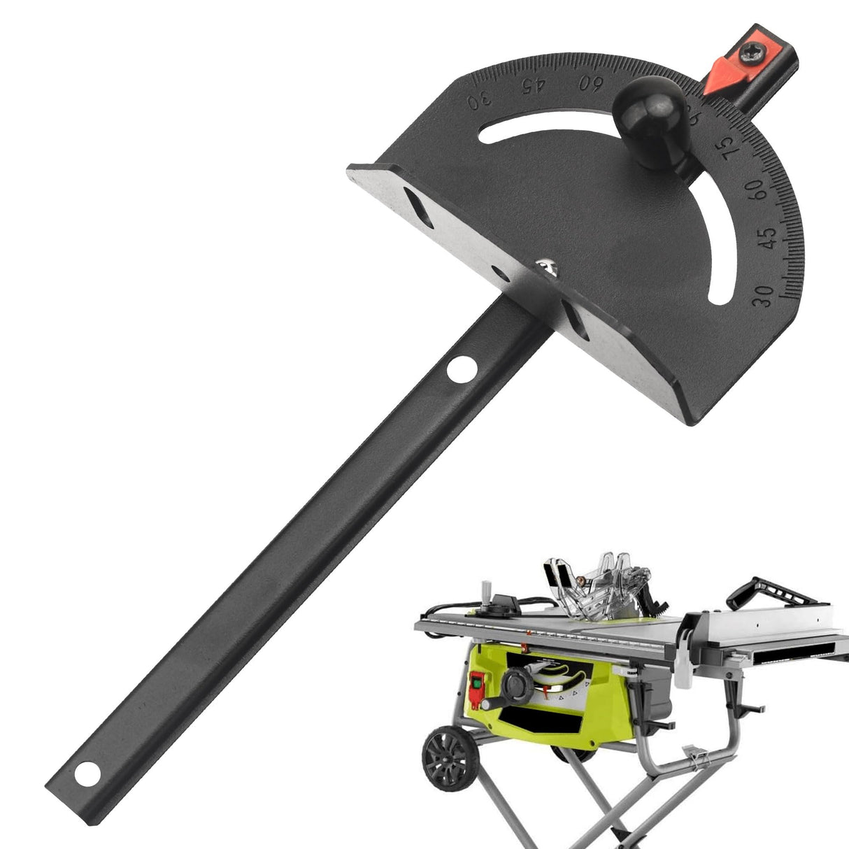 089240035706 Miter Gauge Compatible with Ryobi RTS23, RTS12 15 Amp 10” Compact Table Saw FancyTark