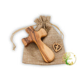 Comfort Cross | Wooden Pocket Prayer Cross | Personalized Olive Wood Cross from the Holy Land | Customized Holding Cross for Kids & Adults (Plain - No Text) PHLG