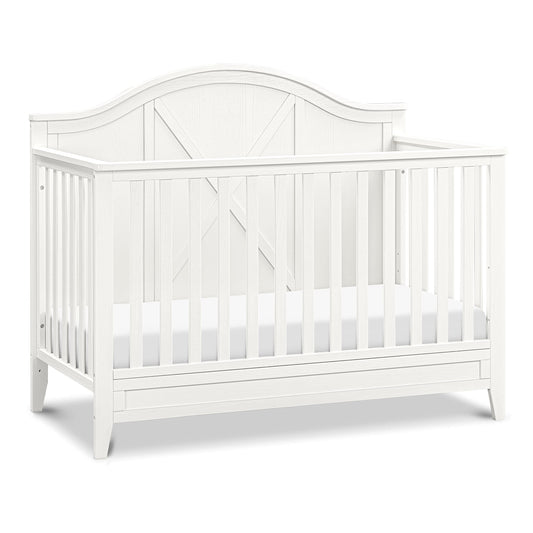 Davinci Sawyer Farmhouse 4-in-1 Convertible Crib in Heirloom White, GREENGUARD Gold Certified