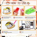 Sitsink Sushi Diamond Art Magnets - Cute Food Theme Diamond Painting Refrigerator Stickers, 3D Gem Art Rhinestone Crafts Kit for Adult Women Sitsink