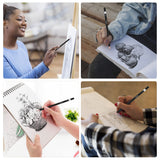 PABLUE Professional Triangular Drawing Sketching Pencil Set,6H,4H,2H,H,HB,F,B,2B,3B,4B,6B,8B,10B,12B Graphite Shading Pencils for Beginners,ProArtists,Drawing,Drafting,Sketching,Shading(14 Pcs) PABLUE