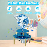PEMENOL Soldering Practice Project Kit, DIY Globe Planetary Motion Soldering Kit, Rotating Universe Model Electronic Kit with Music Brightness Adjustable for STEM Learning School Education PEMENOL