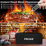 POLIGO 26PCS BBQ Accessories for Outdoor Grill Utensils Set Stainless Steel BBQ Tools Grilling Tools Set for Christmas Birthday Dads Presents, Barbecue Accessories Ideal Grilling Gifts for Men Women POLIGO