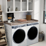 vomavex Washer Dryer Countertop, 54" Width * 27.4” Depth Washer and Dryer Covers for The Top for Laundry Room Organization, Washer and Dryer Countertop Shelves, Greige vomavex