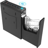 Z ZLJUAN Mounted Gun Safe for Pistols,Quick-Access Handgun Safe for Nightstand Bedside Desk Bed Gun Safes,Pistol Safe with Keypad Lock,Key Z ZLJUAN