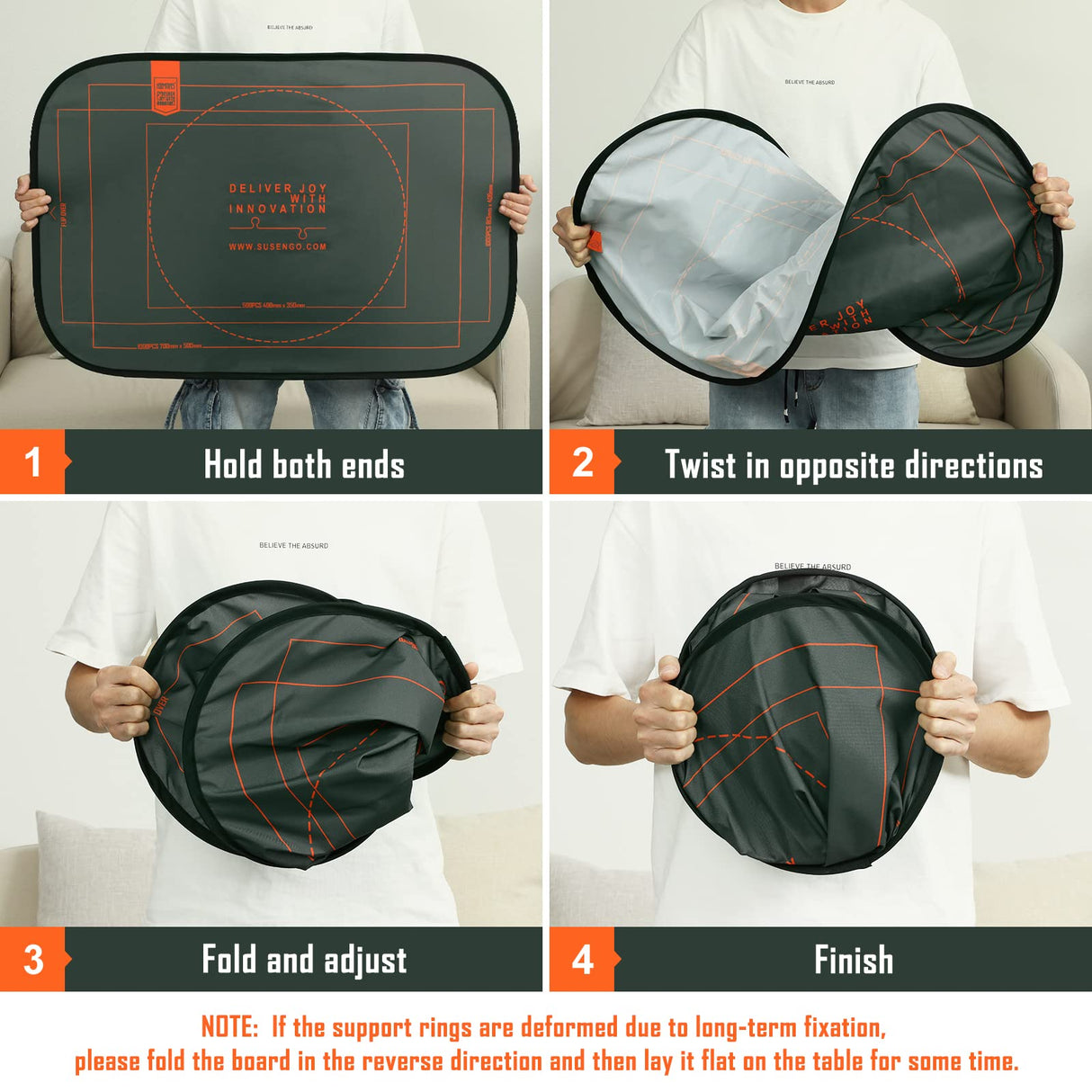 HXMARS Foldable Jigsaw Puzzle Board: Large Portable 1000 Pieces Puzzle Mat with Puzzle Sorter Trays, Puzzle Storage Saver to 500 & 1000 Pieces with Storage Bag(Grey) HXMARS