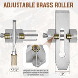 WEWEAL Chisel Sharpening Jig Kit, Precise Honing Guide System with Adjustable Angle Fixture and Angle Gauge, All Metal Sharpening Fine Tools for Woodworking Chisels and Planes (5/32" to 3") WEWEAL