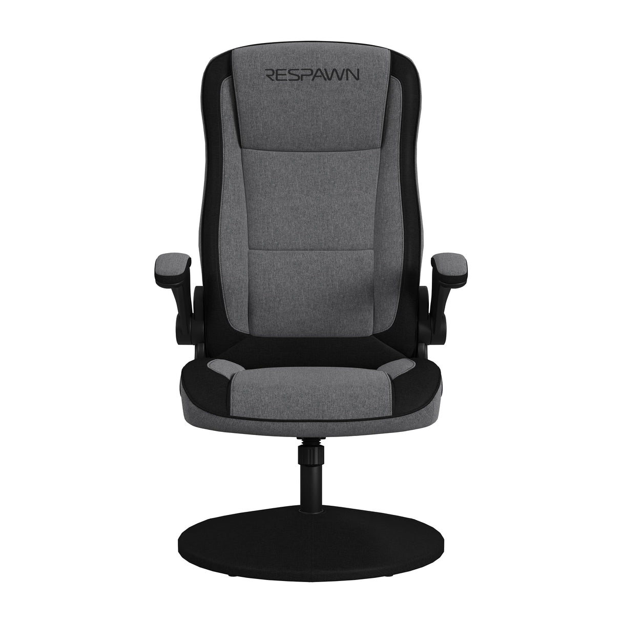 RESPAWN 800 Gaming Chair Floor, Swivel Rocker Gaming Chair, High Back Ergonomic Floor Gaming Chair for Kids and Adults, Gaming Recliner, Floor Rocker Chair with Armrests - Grey Fabric RESPAWN