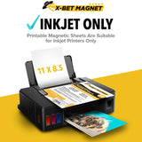 Inkjet-Optimized Printable Magnetic Sheets - 8.5x11 Magnet Paper for DIY Stickers, Decorations, Labels - Easy to Print, Cut & Create Your Own Magnets (Matte, 5pcs) X-bet MAGNET