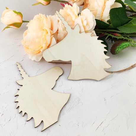 30 Pack 4 Inch Wood Unicorn Crafts Unfinished Wood Unicorn Cutouts Wooden Unicorn Hanging Ornaments DIY Unicorn Craft Gift Tags for Home Party Decoration Craft Project Xonzmmk