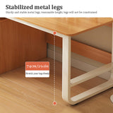 Extra Long Computer Desk,2 Person Desk With Drawers,double Workstation Desk For Home Office,large Wood Computer Desk Writing Table,modern Home Office Desk 78.7 Inch(200x50x73cm(79x20x29inch), Walnut) SUZEPER