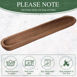 Nuogo 2 Pack 30 Inch Large Wooden Decorative Dough Bowls Rustic Paulownia Long Hand Carved Wood Bowl Dining Room for DIY Home Crafts Making Farmhouse Fruits Supplies Decoration Nuogo