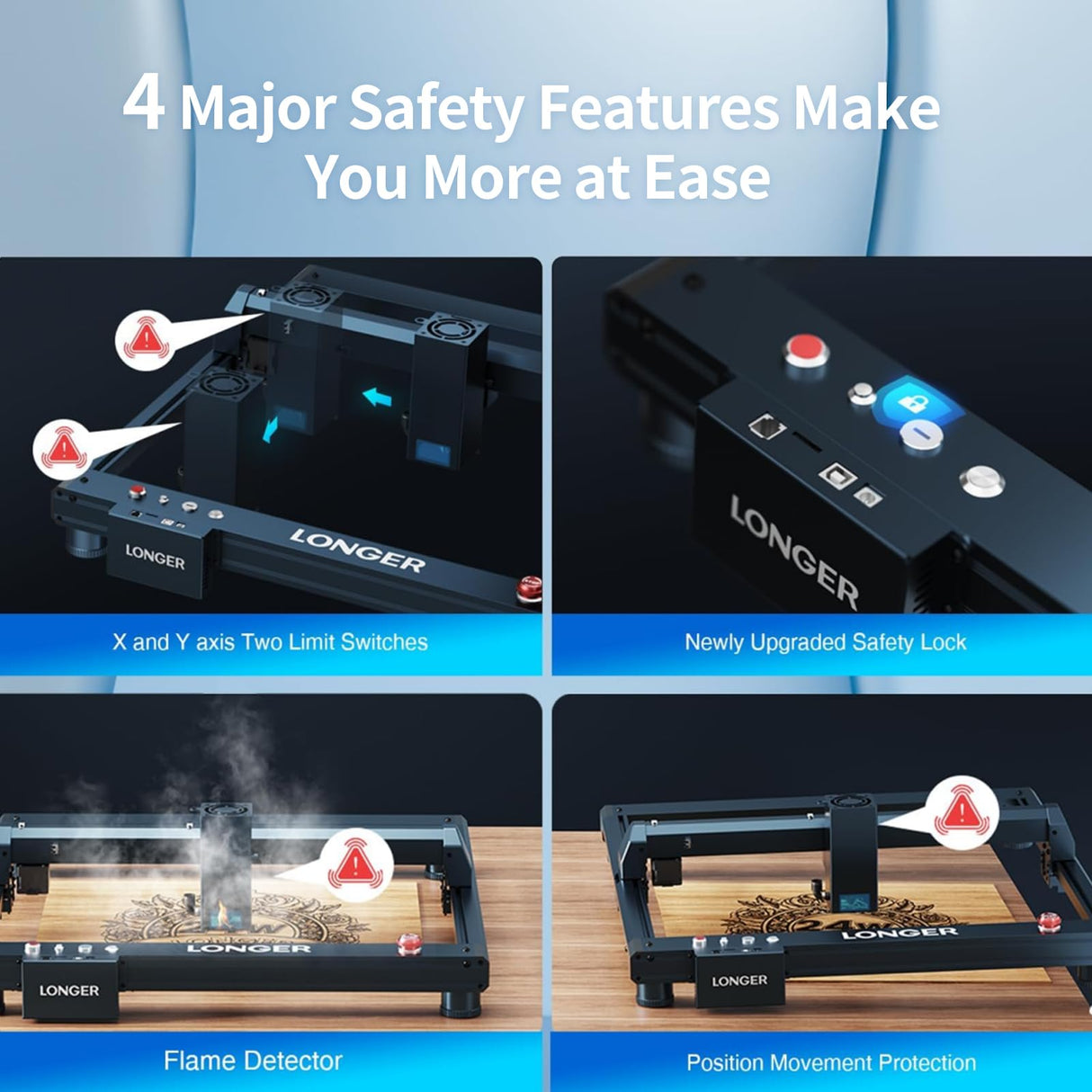 24W Laser Engraver, 24000mW Output Laser Cutter Machine, High Accuracy Laser Engraving Machine for Personalized Gifts, Wood and Metal, Acrylic,Paper, Glass,and Leather, Laser Class ii ALLADINBOX