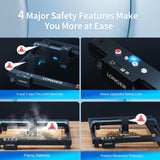 24W Laser Engraver, 24000mW Output Laser Cutter Machine, High Accuracy Laser Engraving Machine for Personalized Gifts, Wood and Metal, Acrylic,Paper, Glass,and Leather, Laser Class ii ALLADINBOX