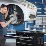 7-Drawers Rolling Tool Chest Tool Box Organizer with Lockable, Metal Rolling Tool Cart Tool Storage Toolbox, Tool Cabinet Rolling Tool Box with Drawers for Garage, Workstation, Workshop, Home Repair CMFYDAILY