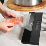MuellerLiving Vacuum Sealer Machine, Compact Vacuum Sealer Kit with Bags/Roll, LED Light Indicators, Preserve, Marinate, Sous Vide, Black Mueller