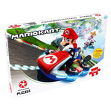 Winning Moves Mario Kart Funracer 1000 Piece Jigsaw Puzzle Game, Piece Together The Iconic Mario Kart Scene, Contains a Full-Scale Poster of The Puzzle Image, Gift and Toy for Ages 14 Plus Winning Moves