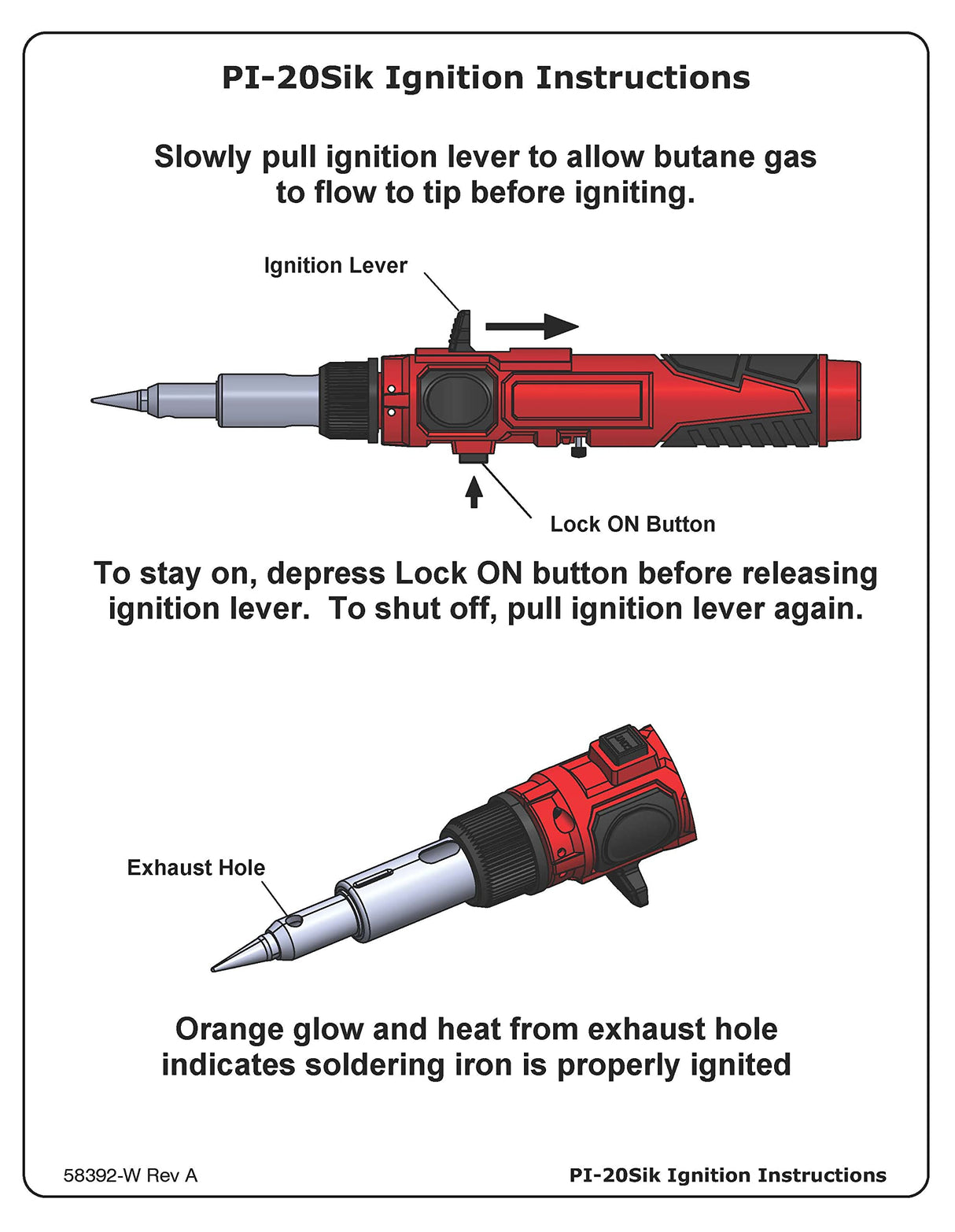 Master Appliance PI-20SiK Professional Cordless Butane Soldering Iron Kit [portable soldering station & heat tool] - Self-Igniting w/Adjustable Temperature - 680F - 820F, refillable with butane fuel Master Appliance