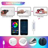 OAPRIRE LED Floating Shoe Display 6-Pack with Remote and App Controls, Music Sync Color Changing Shoe Shelf for Wall, RGB Color Changing Levitating Hanging Shoe Rack, Display Your Top Shoes OAPRIRE