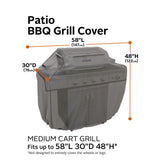 Classic Accessories Ravenna Water-Resistant 58 Inch BBQ Grill Cover, Dark Taupe, Grill Cover, Grill Cover for Outdoor Grill, BBQ Cover Classic Accessories