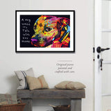 DIY 5D Diamond Painting by Number Kits，Crystal Rhinestone Diamond Embroidery Paintings for Adults and Beginner Diamond Arts Craft Home Decor Gratitude Pitbull Diamond Painting CANFLASHION