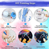 JUJUHOOD Black Horse Paint by Numbers Kit for Adults Beginner, Horse Paint by Number Kits for Adults on Canvas Animal with Paintbrushes and Acrylic Pigment 16x20 inch JUJUHOOD