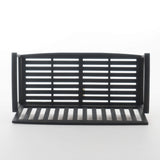 Christopher Knight Home Loja Outdoor Acacia Wood Bench, Dark Grey Finish Christopher Knight Home