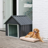RYPetmia 34 X 38 X 35 Inches Dog House, Indoor Outdoor Doghouse for Medium Large Dogs, Weatherproof Puppy Shelter Sturdy and Long-Lasting Dog Houses RYpetmia